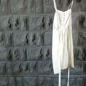 Cream Short Length Dress